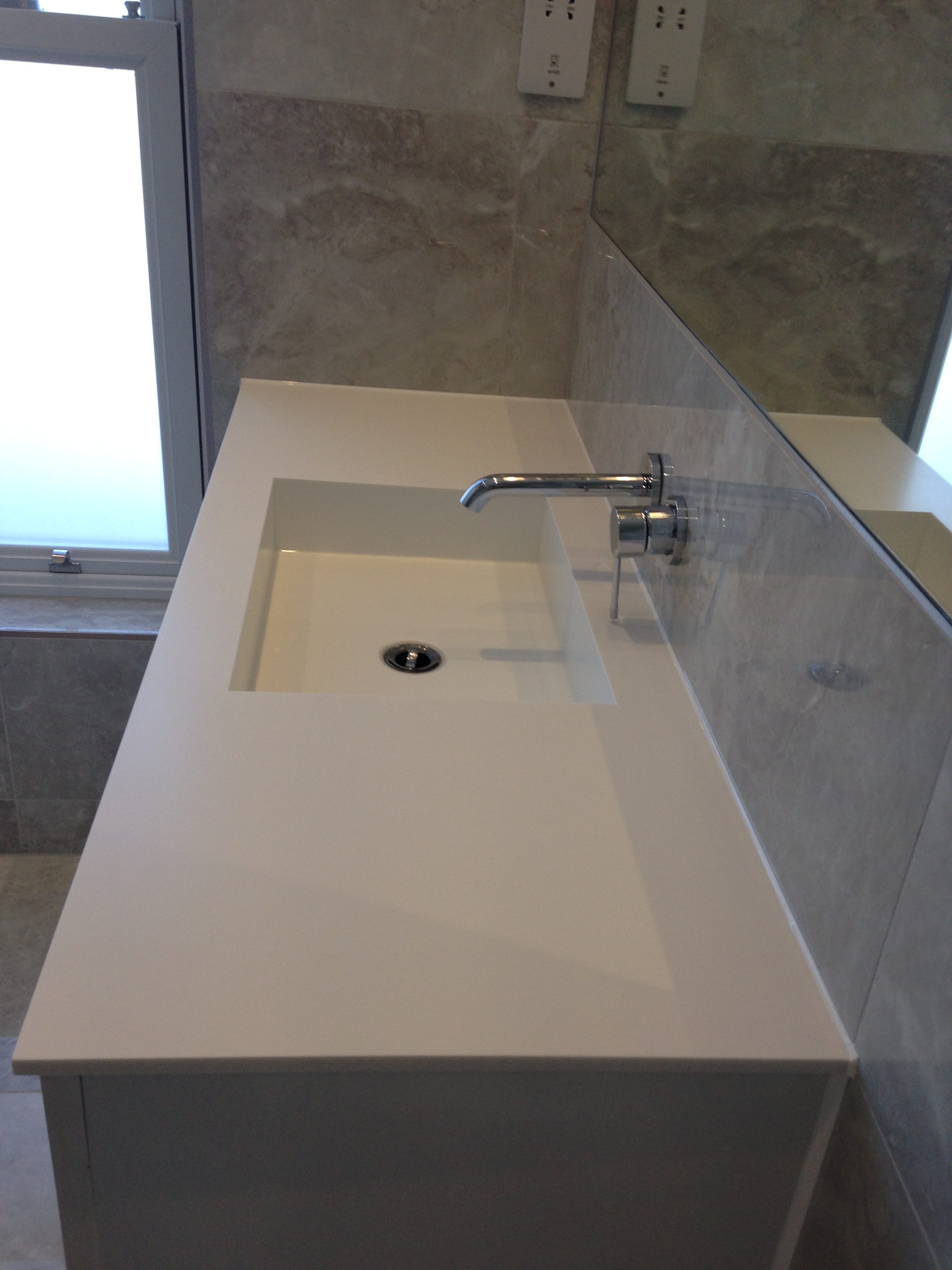 BESPOKE CORIAN VANITIES FOR 3 X BATHROOMS Unique Design Ideas